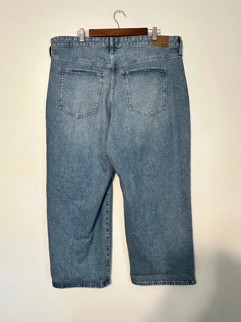 Madewell Plus Perfect Vintage Wide-Leg Jean Medium Wash Blue 18W - Picture 4 of 8